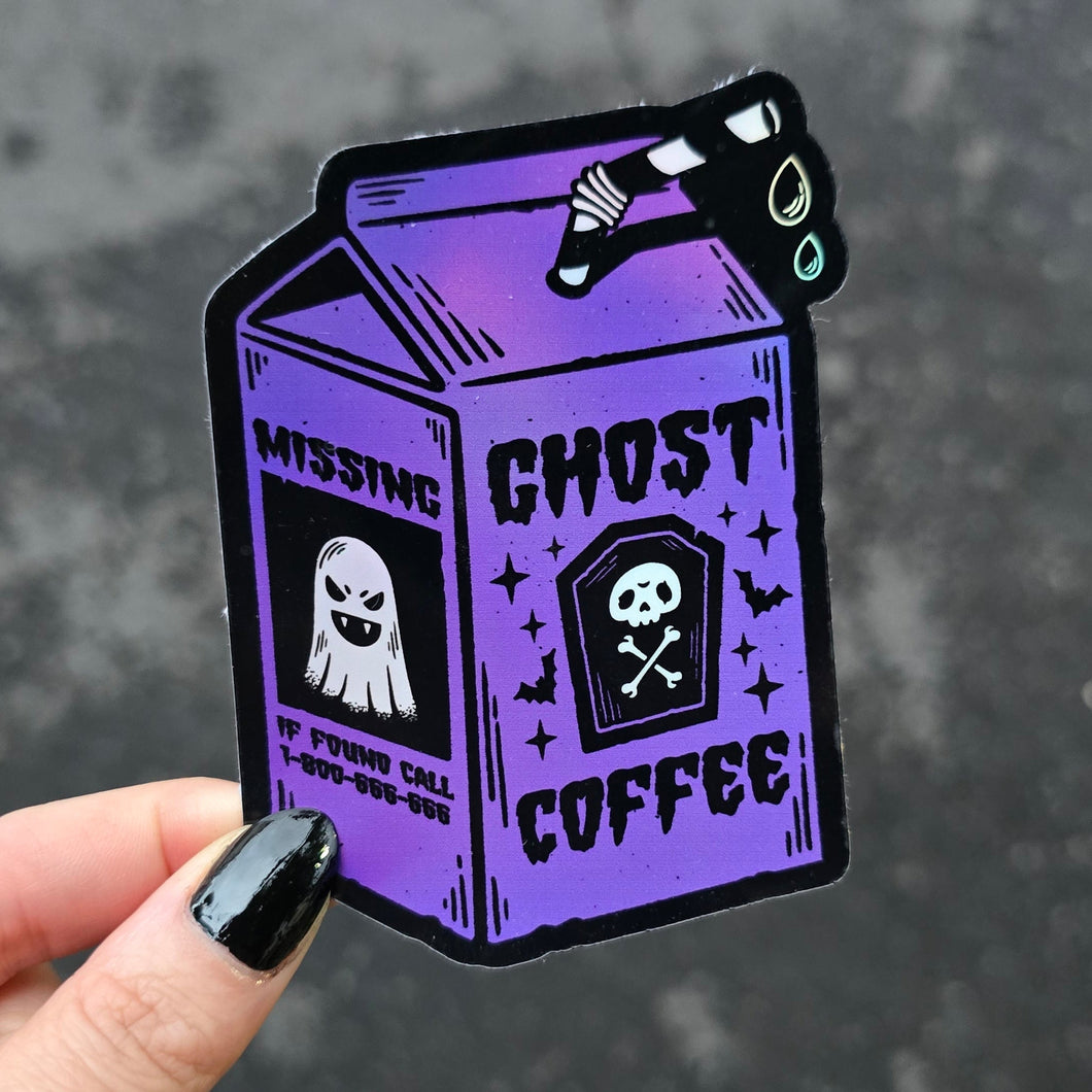 GHOST COFFEE STICKER