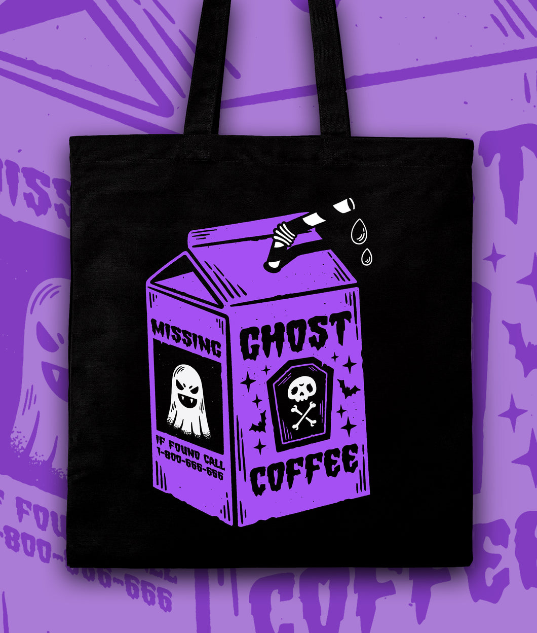 Ghost Coffee Tote Bag