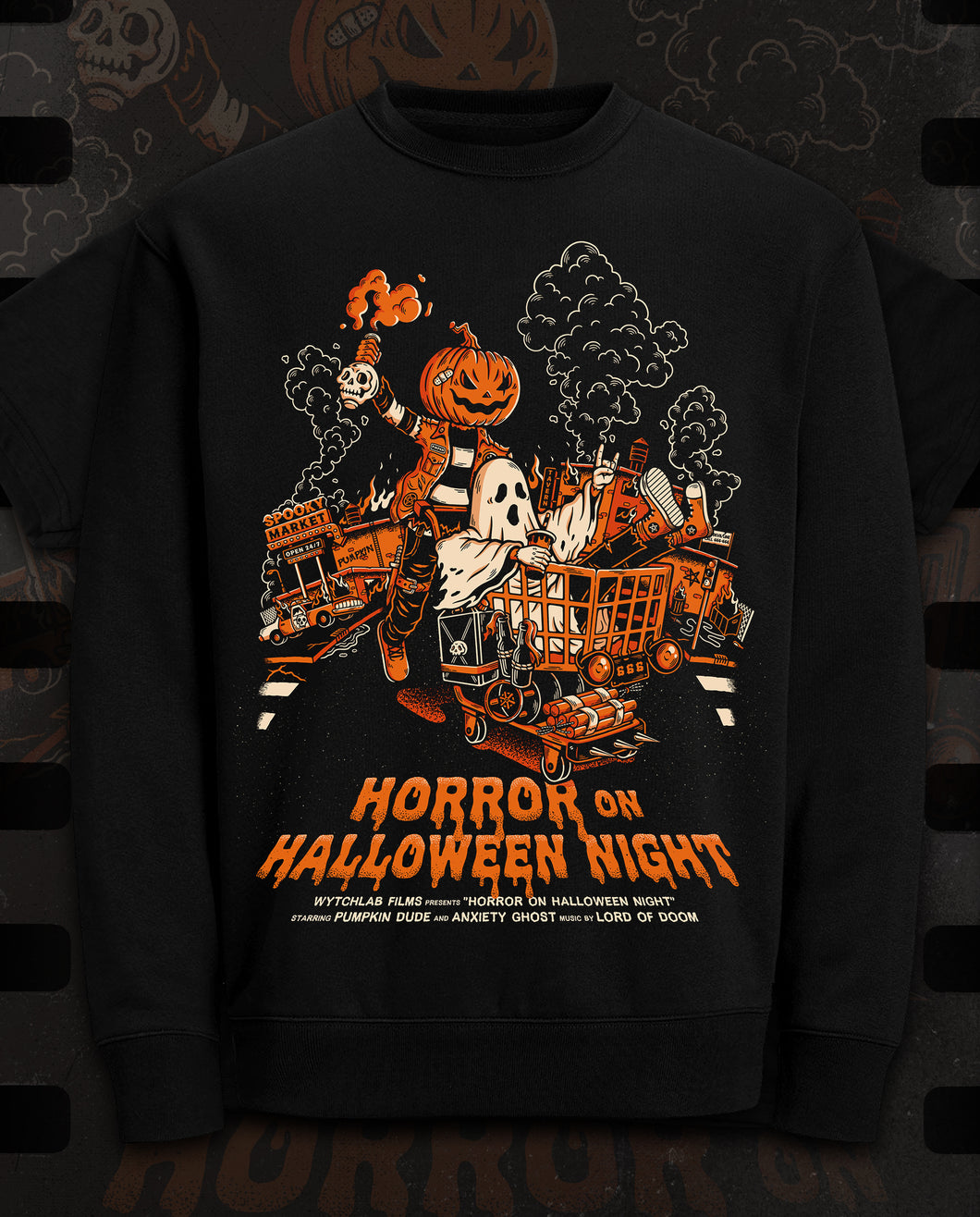 Horror on Halloween Night Sudadera