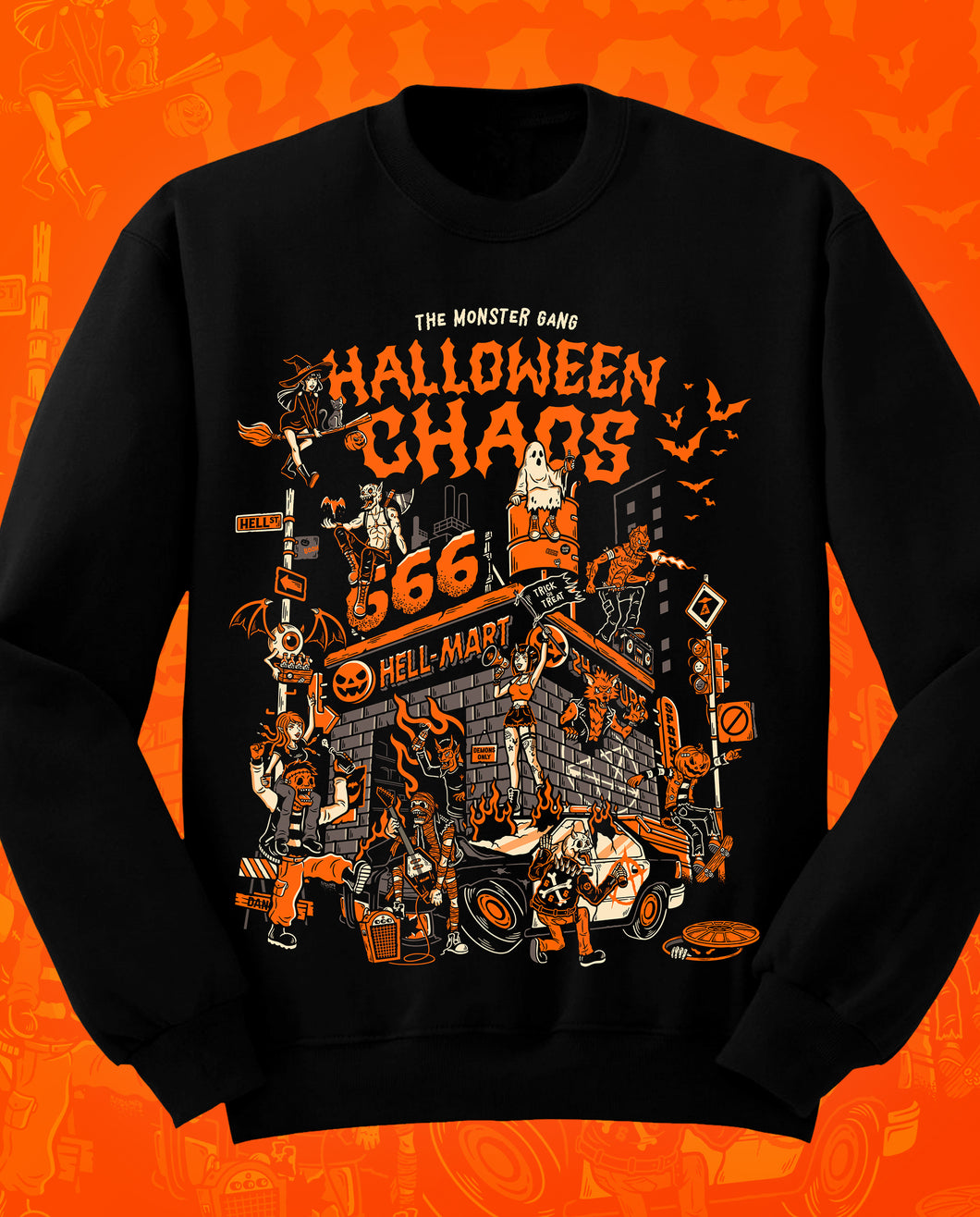 Monster Gang Halloween Chaos Sudadera