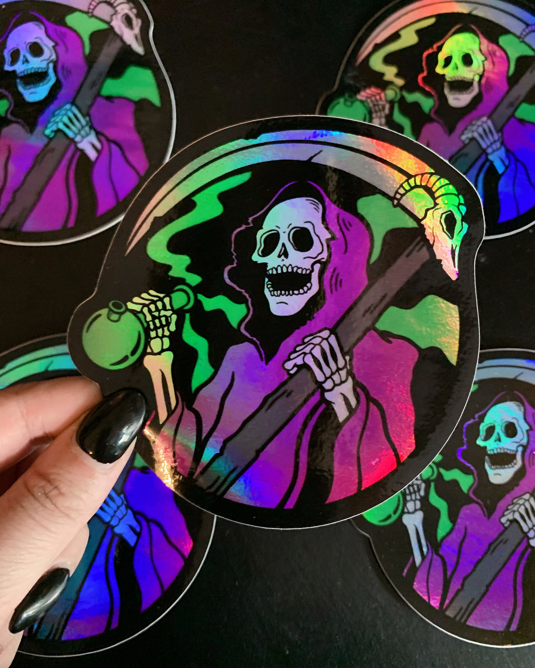 Bong Reaper Color Holo Sticker