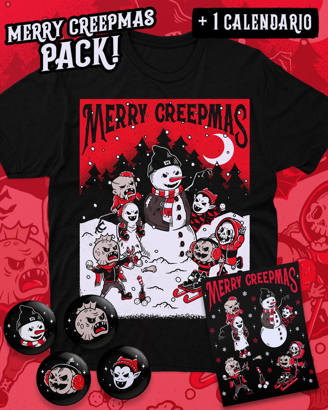 Merry Creepmas Playera Pack