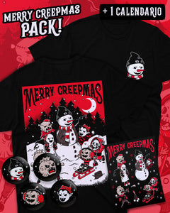 Merry Creepmas Playera Logo Pack