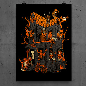 Monster Gang House Print