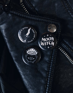 Magic Witch Button Pins