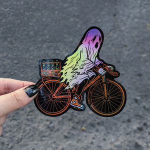 Anxiety Ghost Bike Sticker